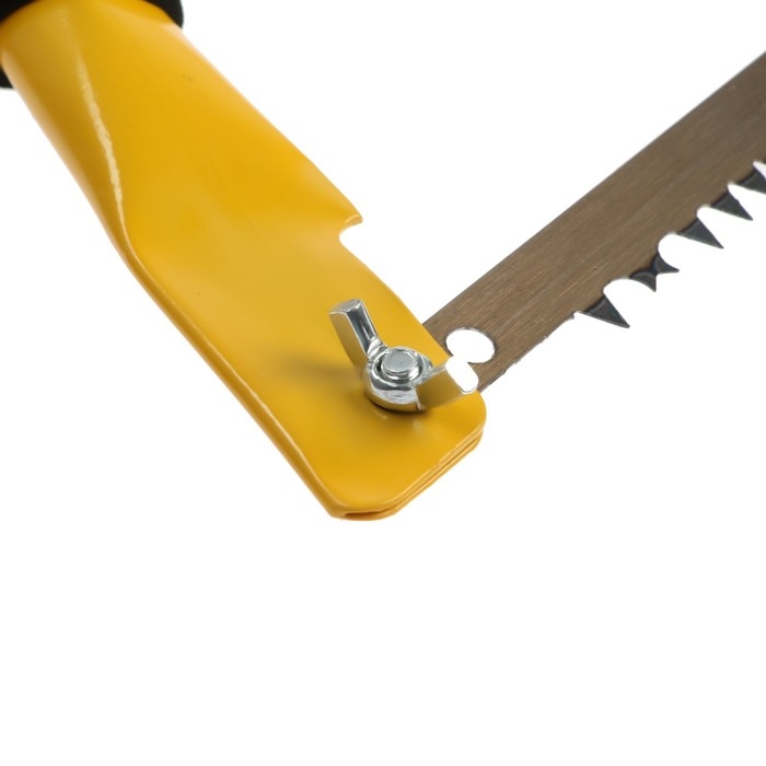 Пила лучковая ТУНДРА, Пила лучковая ТУНДРА, "волчий зуб" для быстрого пила по сухой и мокрой древесине, 300 мм