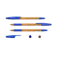 Ручка шариковая ErichKrause R-301 Amber Stick & Grip, узел 0.7 мм, чернила синие, резиновый держатель, длина линии письма 2000 метров