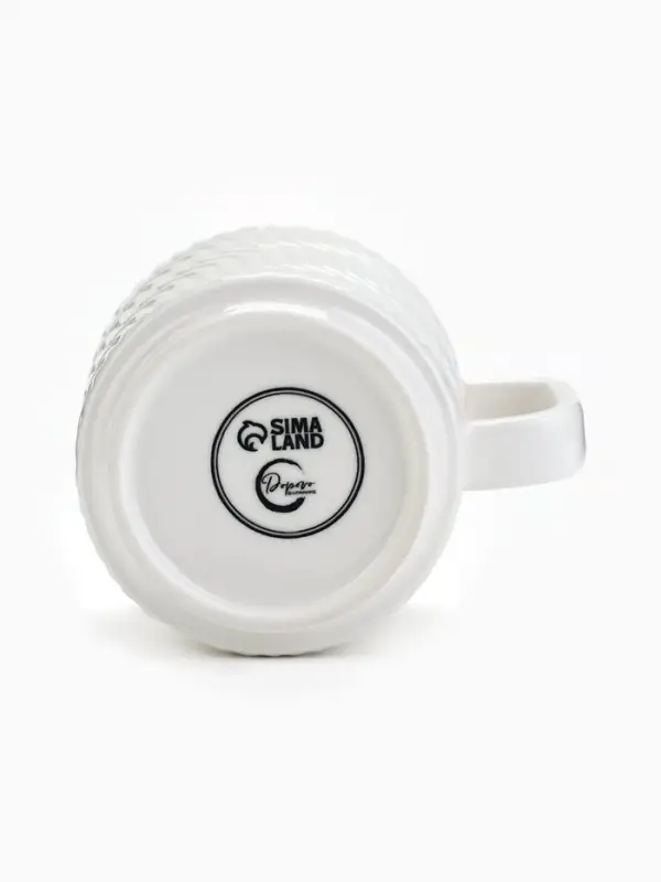 Кружка чайная керамическая &laquo;Волны&raquo;, 260 мл, ручная работа