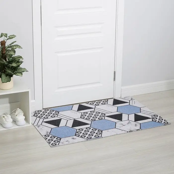 Коврик придверный Доляна &laquo;Геометрия&raquo;, грязезащитный, вырезной, 80&times;120 см