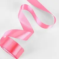 Лента атласная, 40 мм, 23&plusmn;1 м, насыщенно-розовая №05