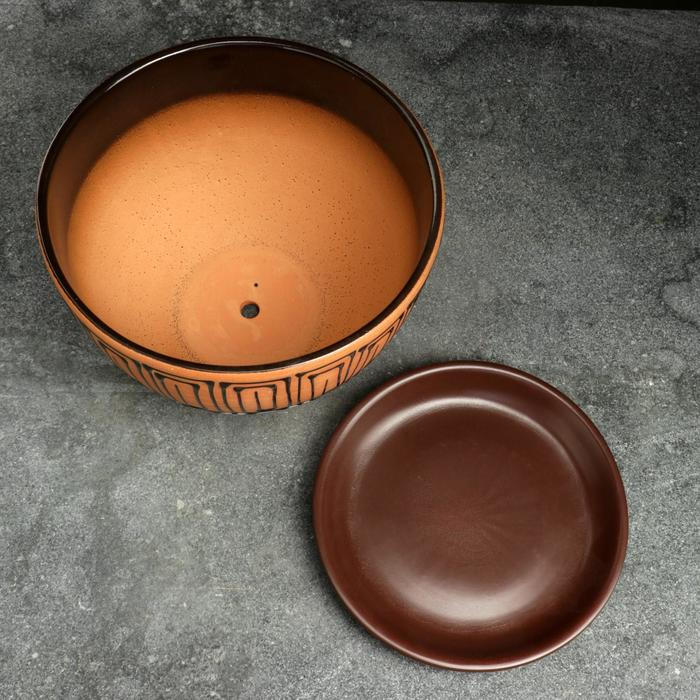 Горшок цветочный Египет 4л с подставкой Горшок цветочный Египет 4л с подставкой