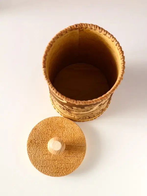 Туес большой Туес большой "Конек-Горбунок", D13 смхH(с хватком)27,5 см, береста