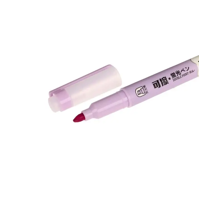 Набор маркеров-текстовыделителей &laquo;Пиши - стирай&raquo;, 6 цветов, двусторонние, скошенный наконечник, узел 5 мм