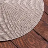 Салфетка сервировочная Доляна "Классика", цвет молочный, d=38 см Салфетка сервировочная Доляна "Классика", цвет молочный, d=38 см