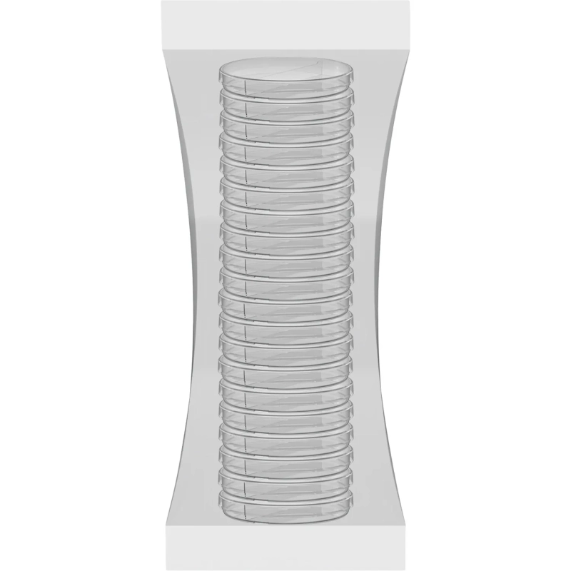 Чашка Петри Перинт 2-секц. стер. диаметр 90мм, 20шт/уп ЧБН2-В-14х90