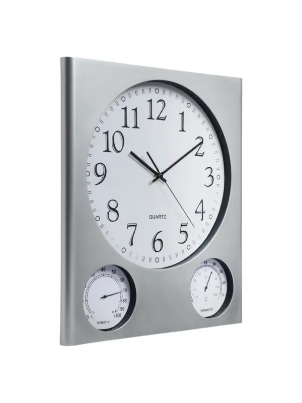 Часы настенные классические &laquo;Верность&raquo;, дискретный ход, термометр, гигрометр, d=32.5 см