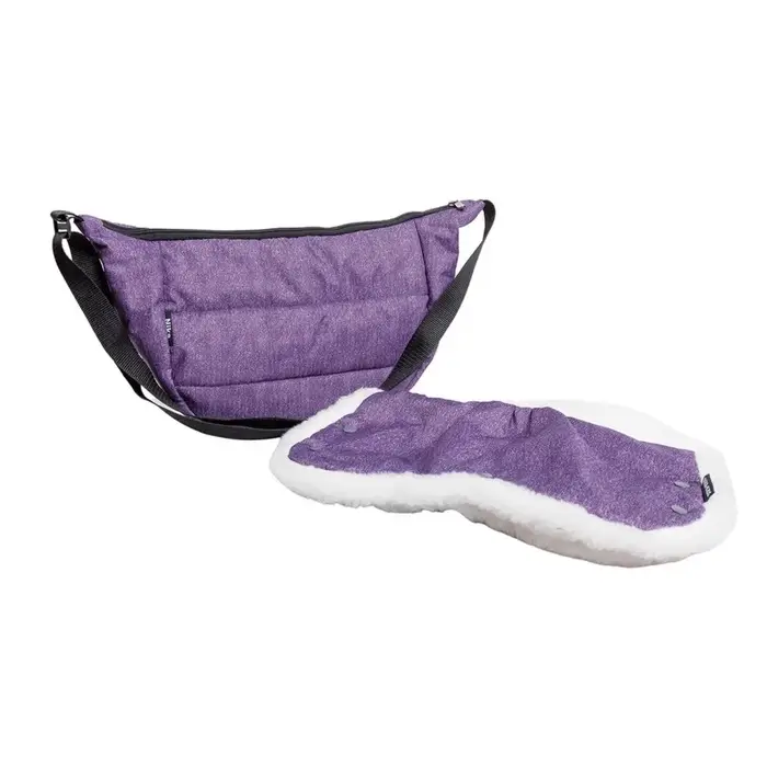 Санки - коляска «Наши детки 6», чехол для ног, муфта, сумка, баклажановый с полосками Санки - коляска «Наши детки 6», чехол для ног, муфта, сумка, баклажановый с полосками