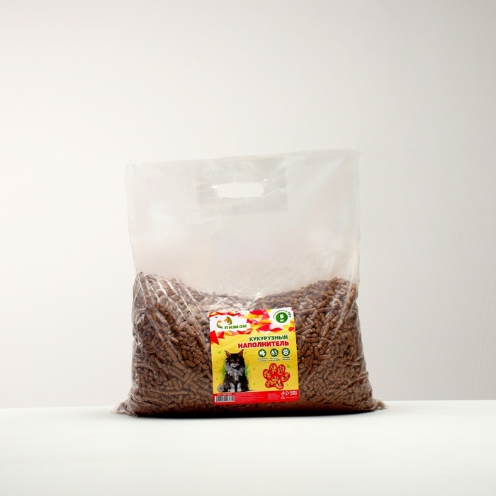 Наполнитель кукурузный гранула Наполнитель кукурузный гранула "Пижон" , 5 кг впитываемость до 10 л