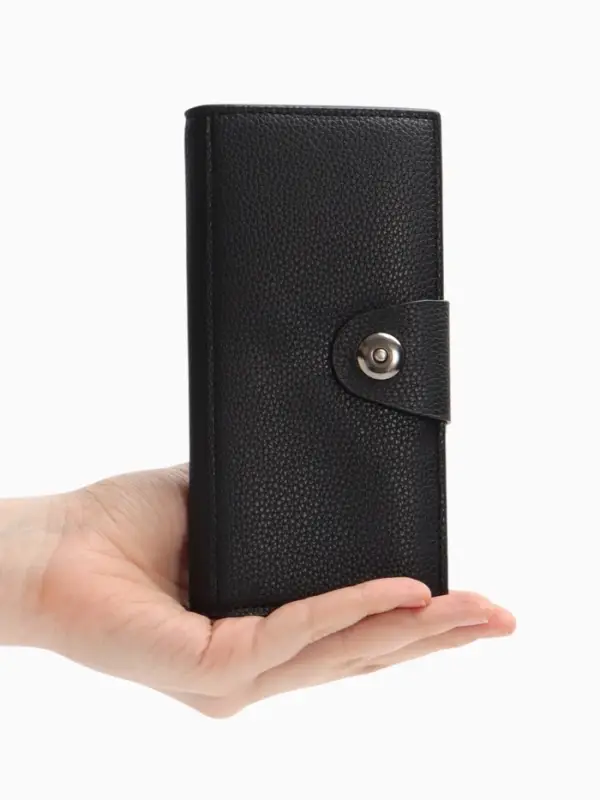 Портмоне мужское &laquo;Кайс&raquo;, на магните, отдел для карт, монет, чёрное