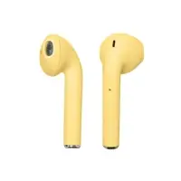 Наушники беспроводные Luazon i12, TWS, вкладыши, Bluetooth 5.0, 35/300 мАч, жёлтые матовые