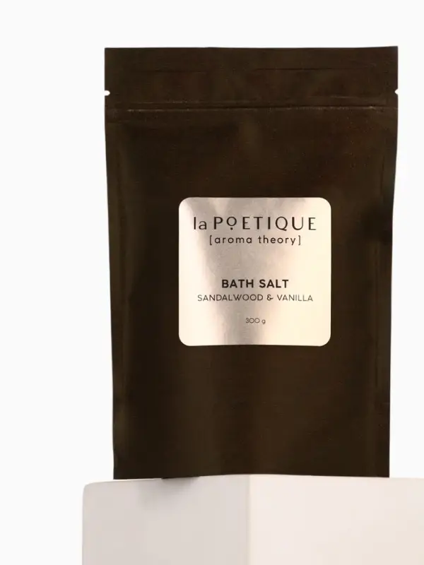 Соль для ванны, 300 г, аромат сандала и ванили, LA POETIQUE