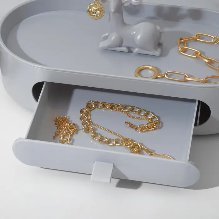 Подставка универсальная &laquo;Олень&raquo;, овальная подставка, 26&times;25 см, серая