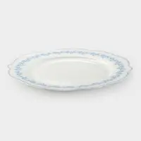 Тарелка WY Royal blue, d=26.5 см, фарфор, белая