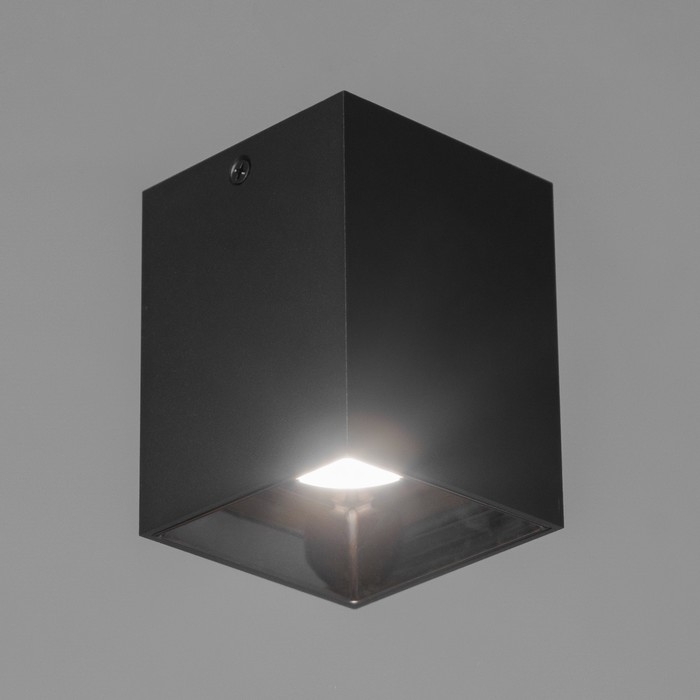 Светильник Светильник "Кубик" LED 4000К 10Вт DIM220 черный кофе 7,5х7,5х9,5см