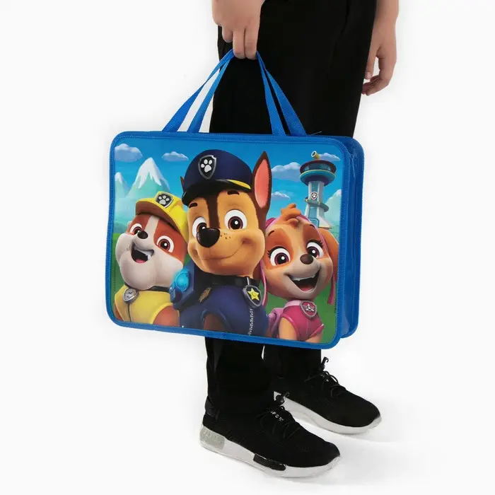 Папка пластиковая с ручками А4, на молнии, 75х330х260 мм, Щенячий патруль Папка пластиковая с ручками А4, на молнии, 75х330х260 мм, Щенячий патруль