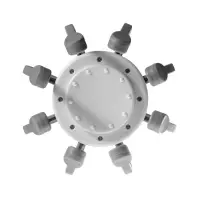 Массажер для головы LEM-32, электрический, мурашка, вибрационный, АКБ, белый