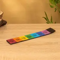 Подставка под благовония "7 чакр" 28х5 см, дерево Подставка под благовония "7 чакр" 28х5 см, дерево