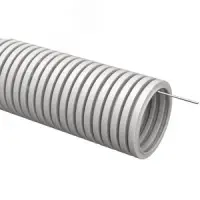 ELASTA Труба гофрированная ПВХ d=16мм с зондом (10м) IEK