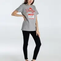 Футболка Hello! I Love You!, серый меланж, размер S