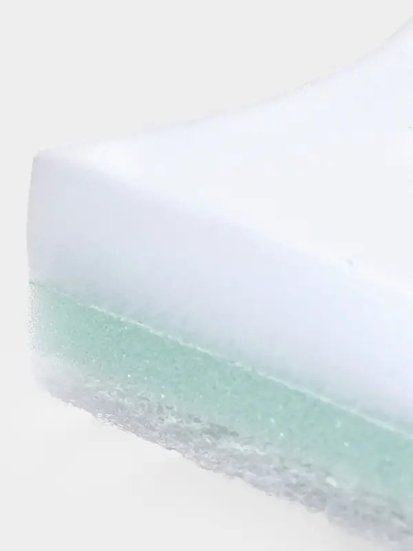 Губка меламиновая для удаления пятен &laquo;Тройной эффект&raquo;, 3 слоя: меламин, поролон, абразив, 11&times;7&times;3 см