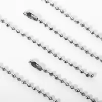 Основа для брелока цепь шарики d2,3ммх10см с застёж набор 100 шт металл серебрян Основа для брелока цепь шарики d2,3ммх10см с застёж набор 100 шт металл серебрян