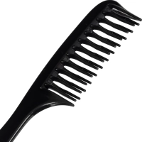 Расческа -гребень Lei пластиковый 041 с ручкой цвет черный 41001