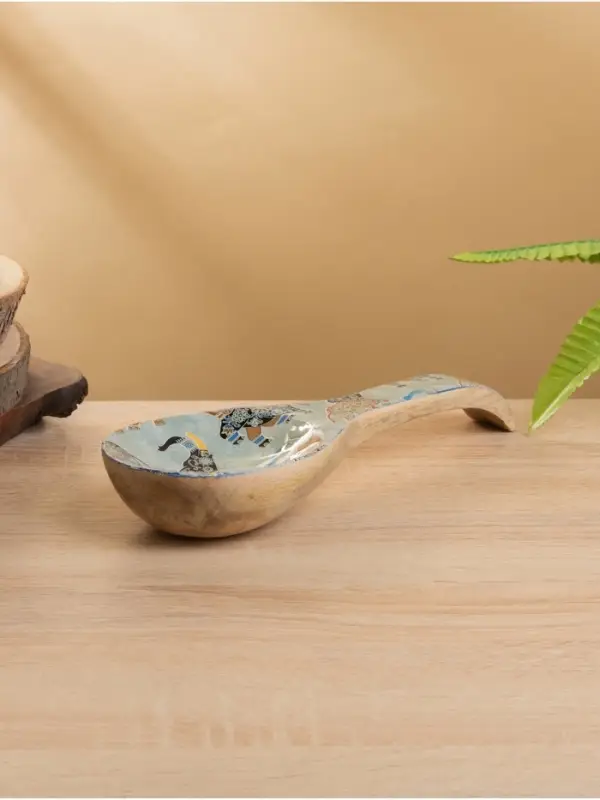 Подставка под ложку &laquo;Мудрый слон&raquo;, 25.5&times;9&times;3.8 см, дерево манго