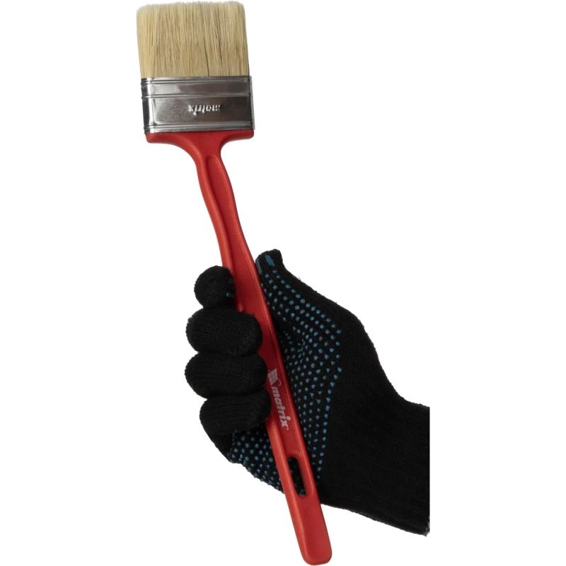 Кисть радиаторная 70 мм (2,75) натур. щетина пластик. ручка Matrix 83359