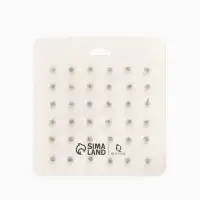 Серьги пусеты 18 пар &laquo;Рэйчел&raquo;, бусина d=5-12 мм, молочно-белые