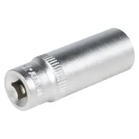 Головка торцевая 1/4"DR шестигранная 13мм, L=50мм пласт.подвес
