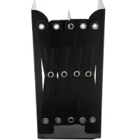 Подставка для книг раздвижная 3 отделения, металл, черная