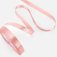 Лента атласная, 12 мм, 23&plusmn;1 м, цвет розовое золото