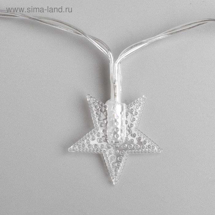 Гирлянда «Нить» 3 м с насадками «Звёзды», IP20, прозрачная нить, 20 LED, свечение мульти (RG/RB), мигание, USB Гирлянда «Нить» 3 м с насадками «Звёзды», IP20, прозрачная нить, 20 LED, свечение мульти (RG/RB), мигание, USB