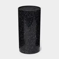 Подставка для ножей с наполнителем &laquo;Чёрный гранит&raquo;, 22&times;11 см, пластик, чёрная