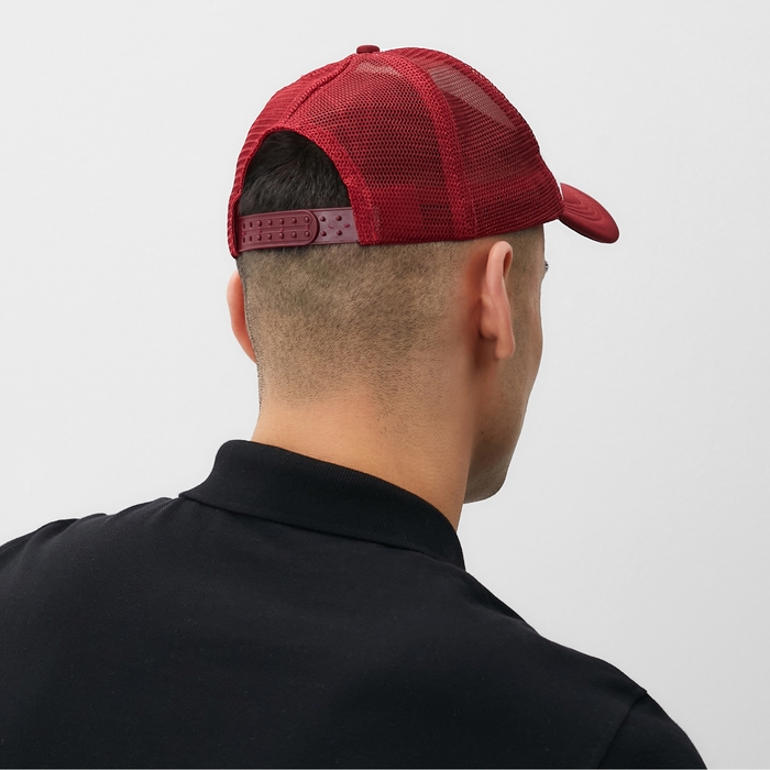 Бейсболка с сеткой MINAKU, бордовая, размер 56-58