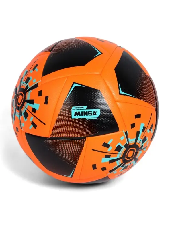 Футбольный мяч Minsa FB300 HYBRID, гибридная сшивка, 24 панели, размер 5 Футбольный мяч Minsa FB300 HYBRID, гибридная сшивка, 24 панели, размер 5