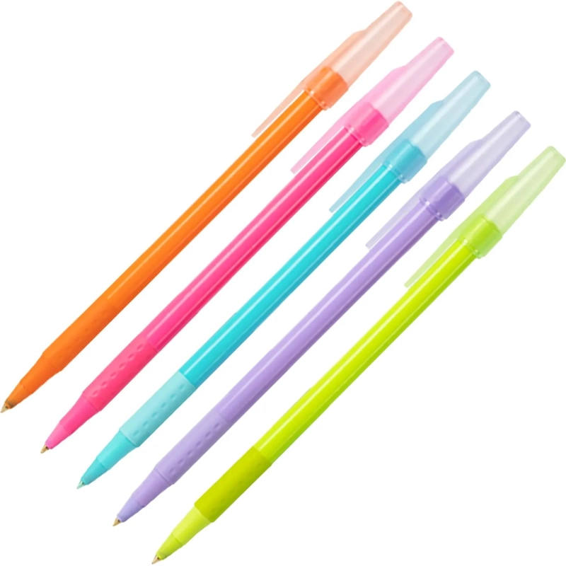 Ручка шариковая неавтомат. Deli EQ31,пул.нак0,7,круг,мягк.грип,син,в асс