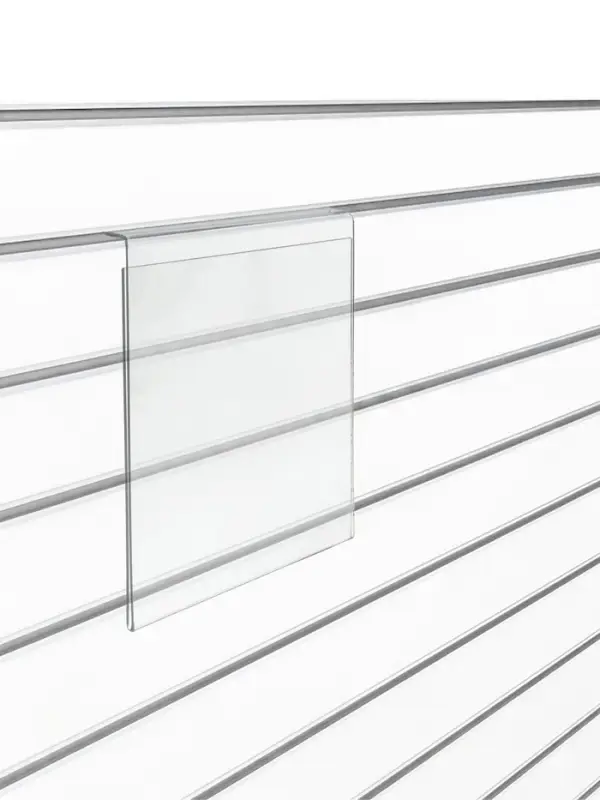 Ценникодержатель в эконом-панель, откидной, 10&times;13.5 см, прозрачный