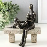 Сувенир полистоун "Абстракция. Мама и ребенок на скамейке" бронза с бежевым 17,5х10,5х19 см 109027 Сувенир полистоун "Абстракция. Мама и ребенок на скамейке" бронза с бежевым 17,5х10,5х19 см 109027