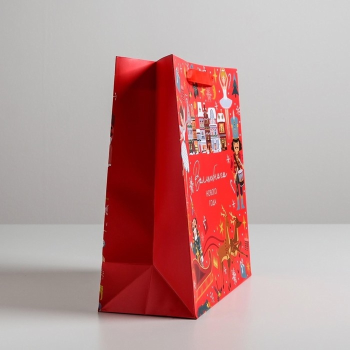 Пакет подарочный новогодний ламинированный квадратный «Щелкунчик», 30 х 30 х 12 см, Новый год Пакет подарочный новогодний ламинированный квадратный «Щелкунчик», 30 х 30 х 12 см, Новый год