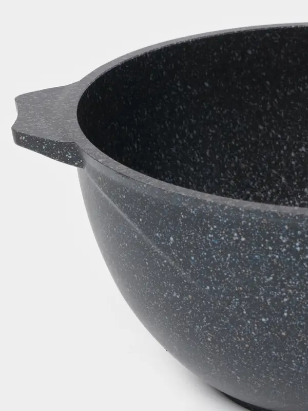 Казан Мечта &laquo;Гранит Star&raquo;, 4 л, литые ручки, антипригарное покрытие, стеклянная крышка, литой алюминий, тёмно-синий