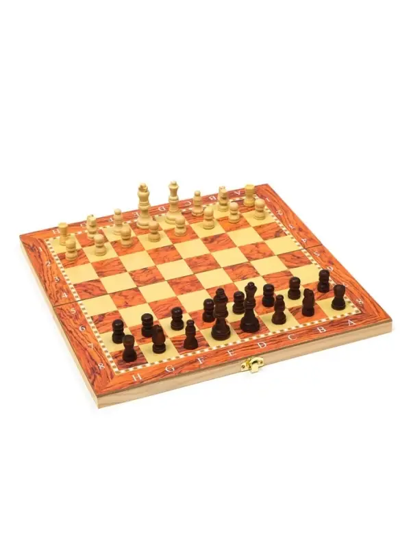 Настольная игра 3 в 1, набор: шахматы, шашки, нарды, 34&times;34 см