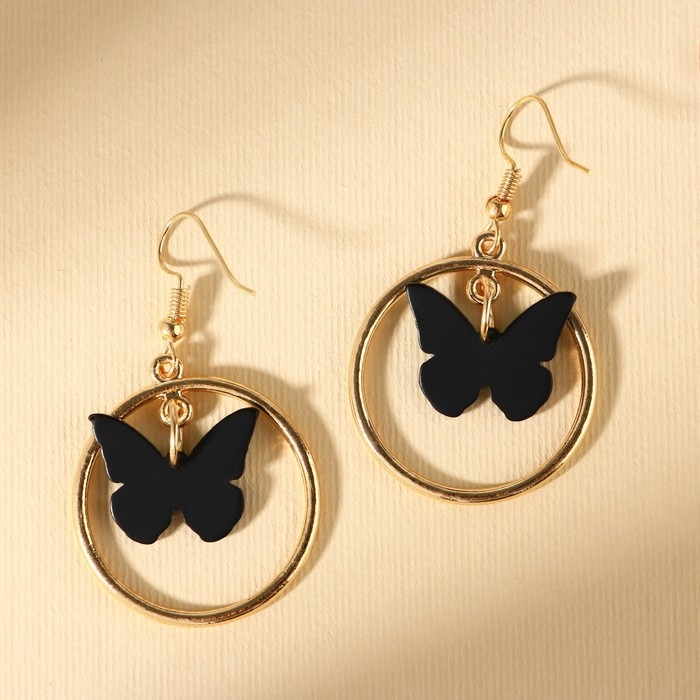 Серьги с кольцами «Расцветай от счастья» Серьги с кольцами «Расцветай от счастья»