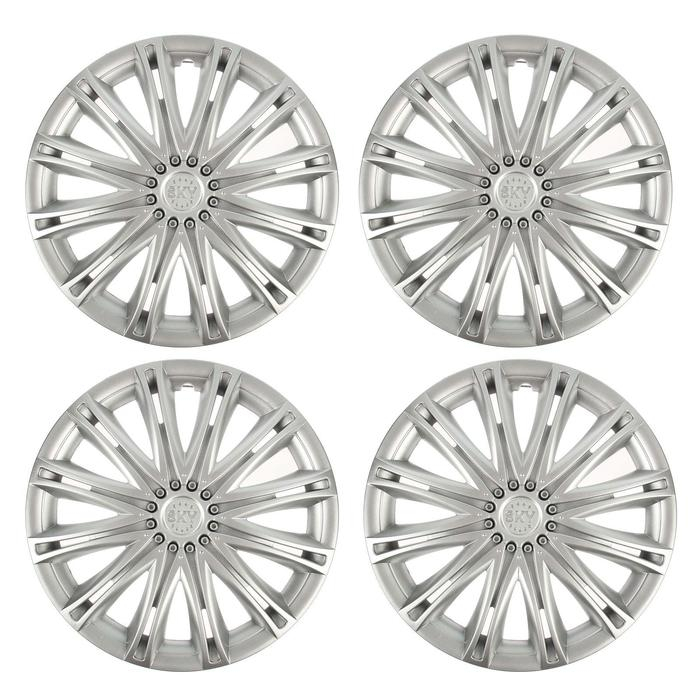 Колпаки колесные R13 Колпаки колесные R13 "СКАЙ", серебристый, набор 4 шт.