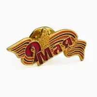 Значок &laquo;9 мая&raquo;, 3 см, цветной в золоте