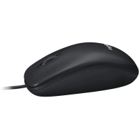 Мышь компьютерная Logitech USB  WIRED M100R DARK/GREY (910-006765)