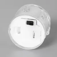 Светодиодная свеча, ночник LED RISALUX «Морозная», 3000К, от батареек AG13, белый, 3.5×3.5×5 см