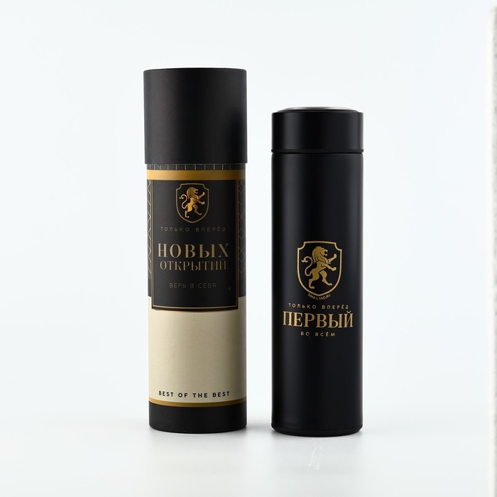 Термос в тубусе Термос в тубусе "Первый во всем", 450 мл