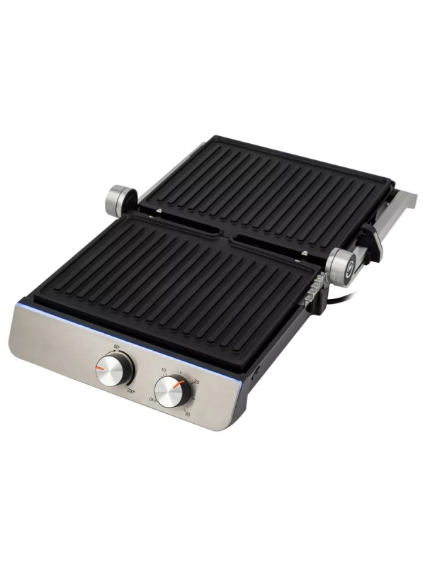 Электрогриль HYG-5047 2200Вт серебристый Электрогриль HYG-5047 2200Вт серебристый